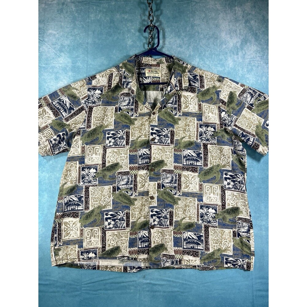 Y2K VTG Royal Creations Hawaiian shirt xxl Vintage